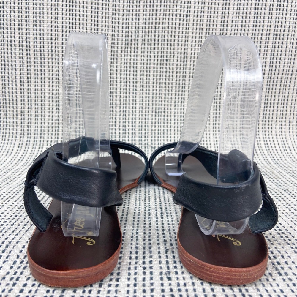 Free People Black Leather Sandals - Picture 4 of 10